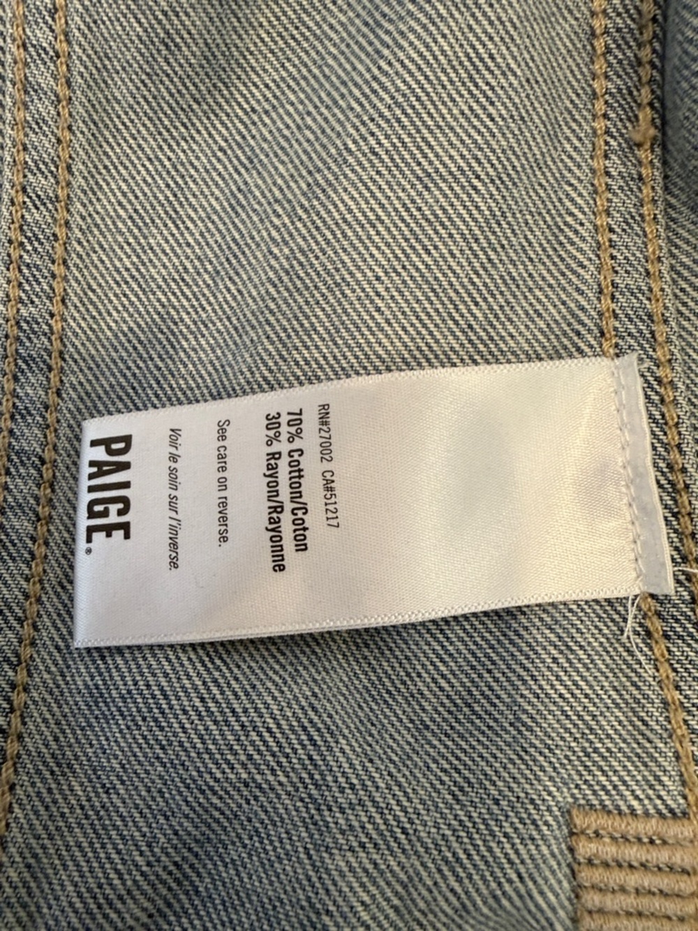 PAIGE Women's Blue Washed Denim Jacket - Picture 9 of 9